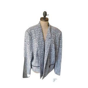 Calvin Klein Size 24W Plus Size Lined Print Blazer Jacket NWT $139